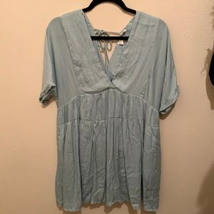 Silky Tiffany Blue Dress